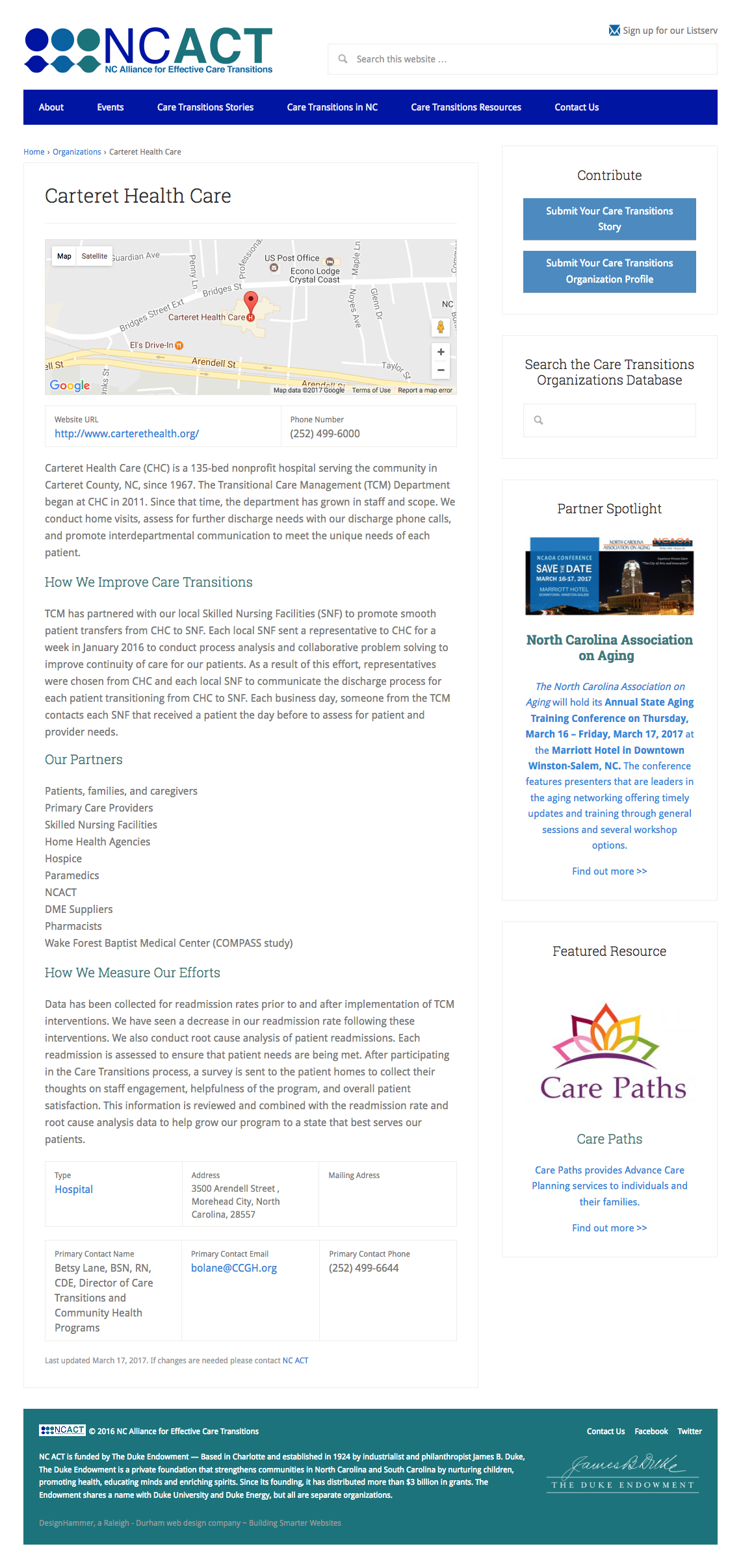 NCACT Care Profile