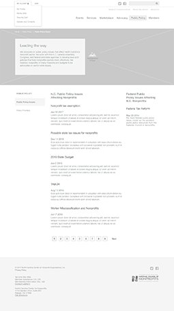 Wireframe - Subpage 2