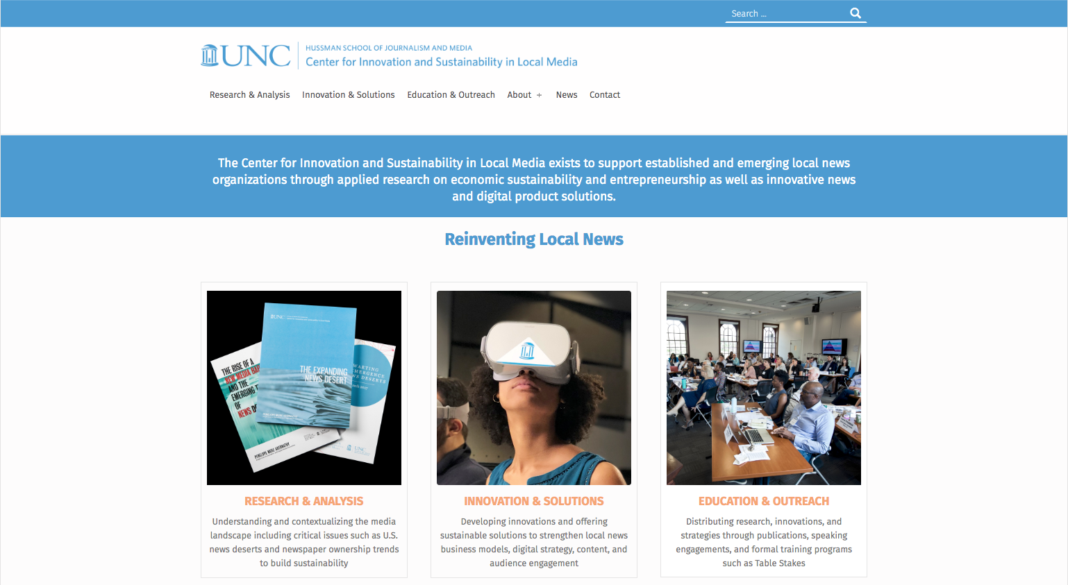 UNC Cislm Homepage