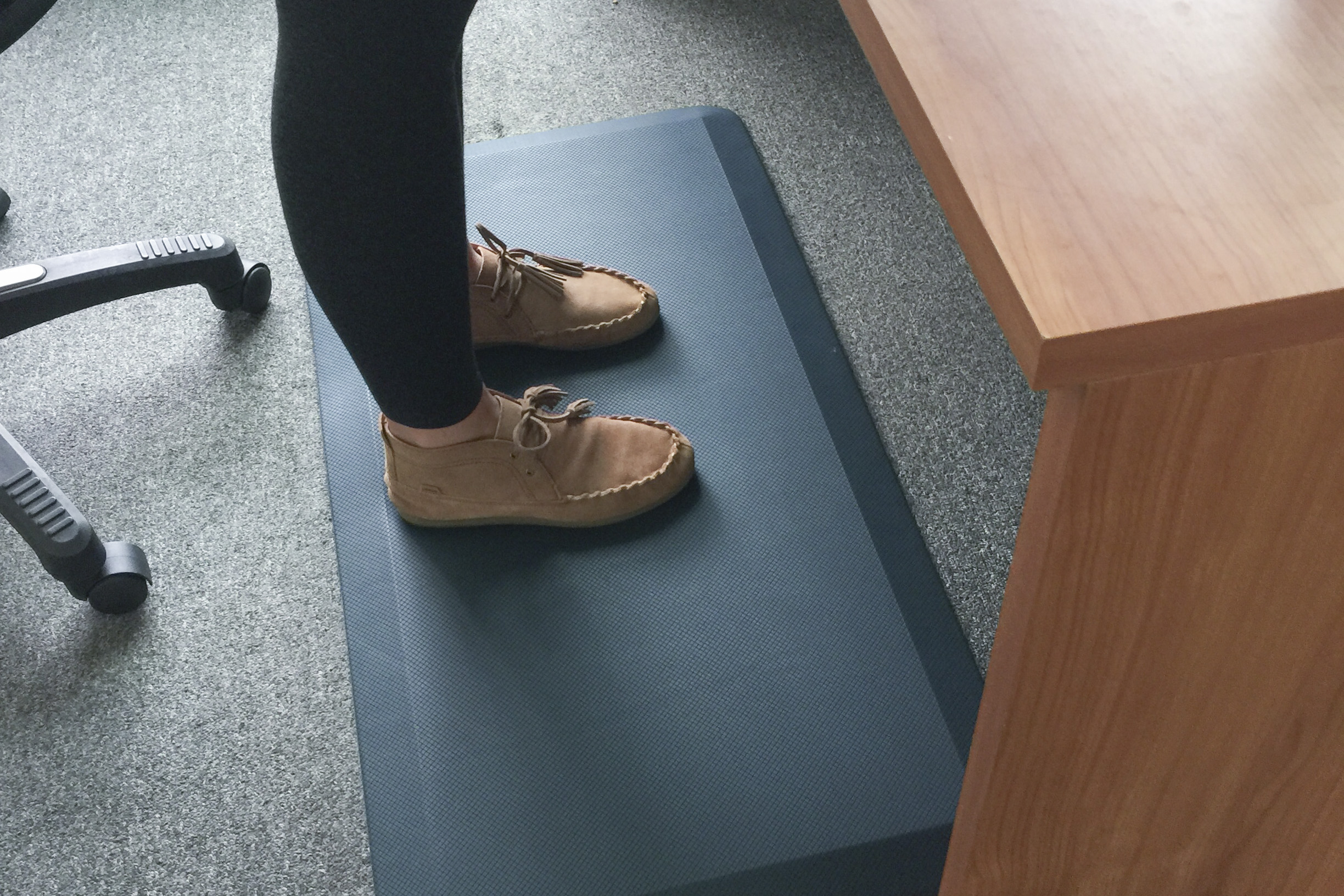 Standing desk anti fatigue mat