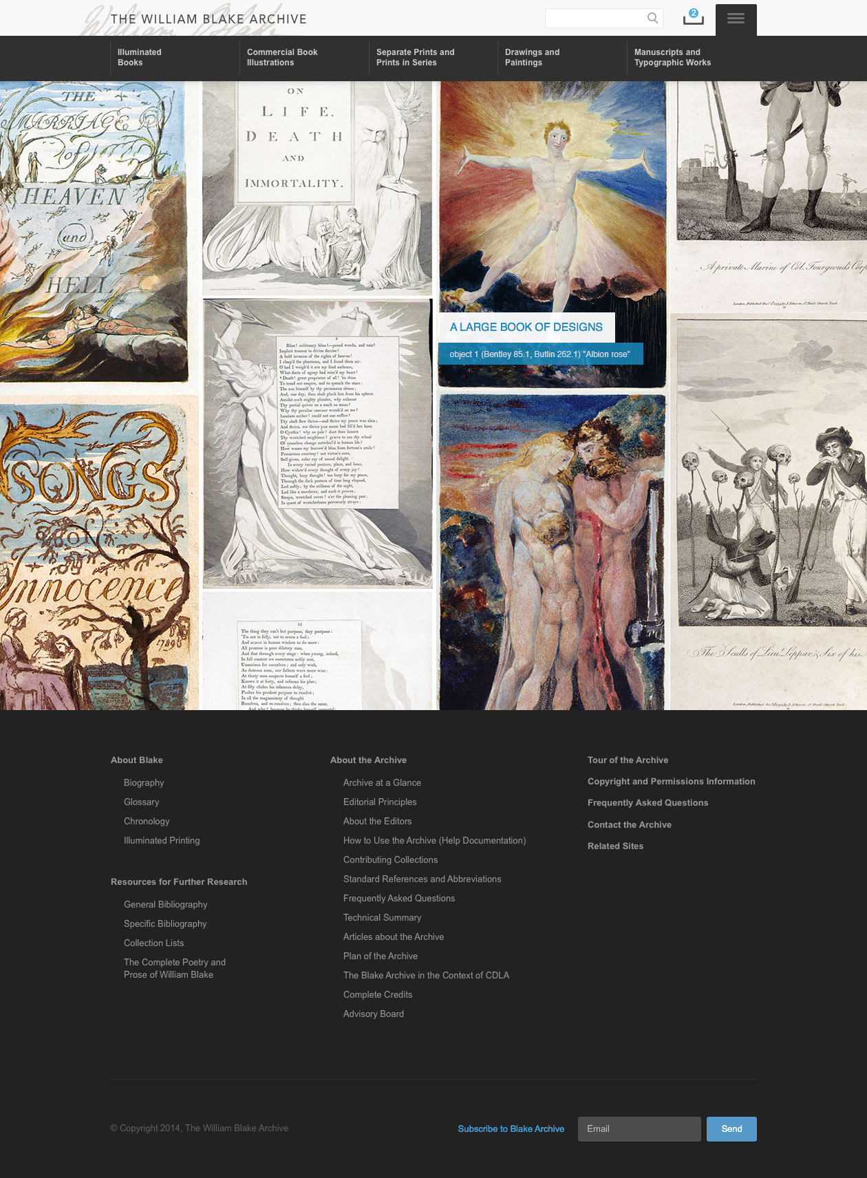 The William Blake Archive Homepage