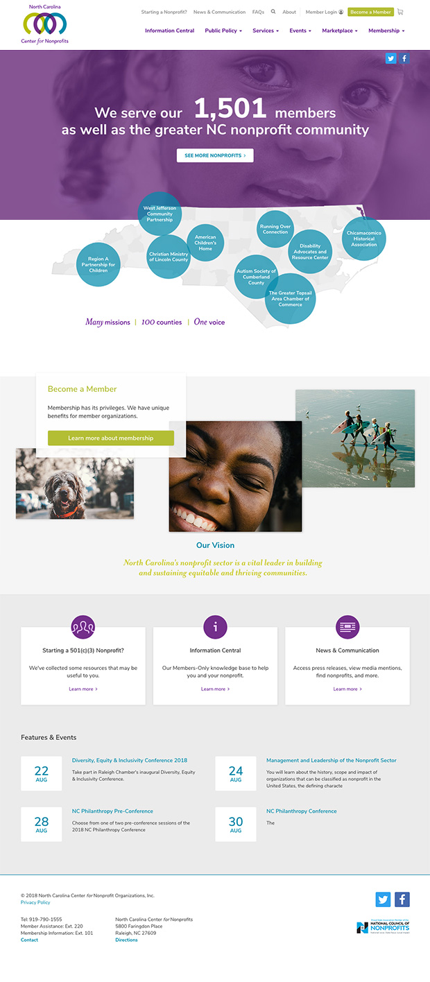 NC Center for Nonprofits Homepage