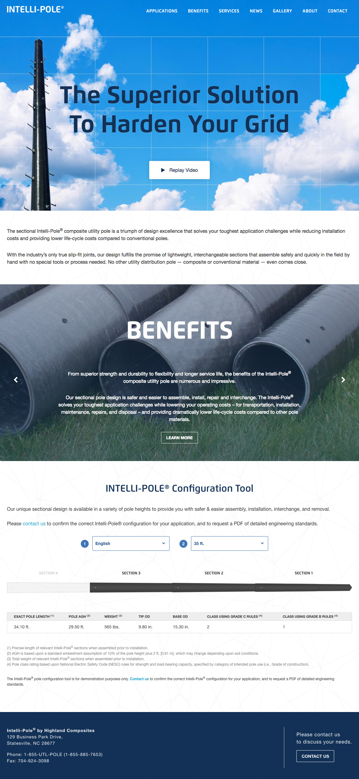 Intelli-Pole Homepage