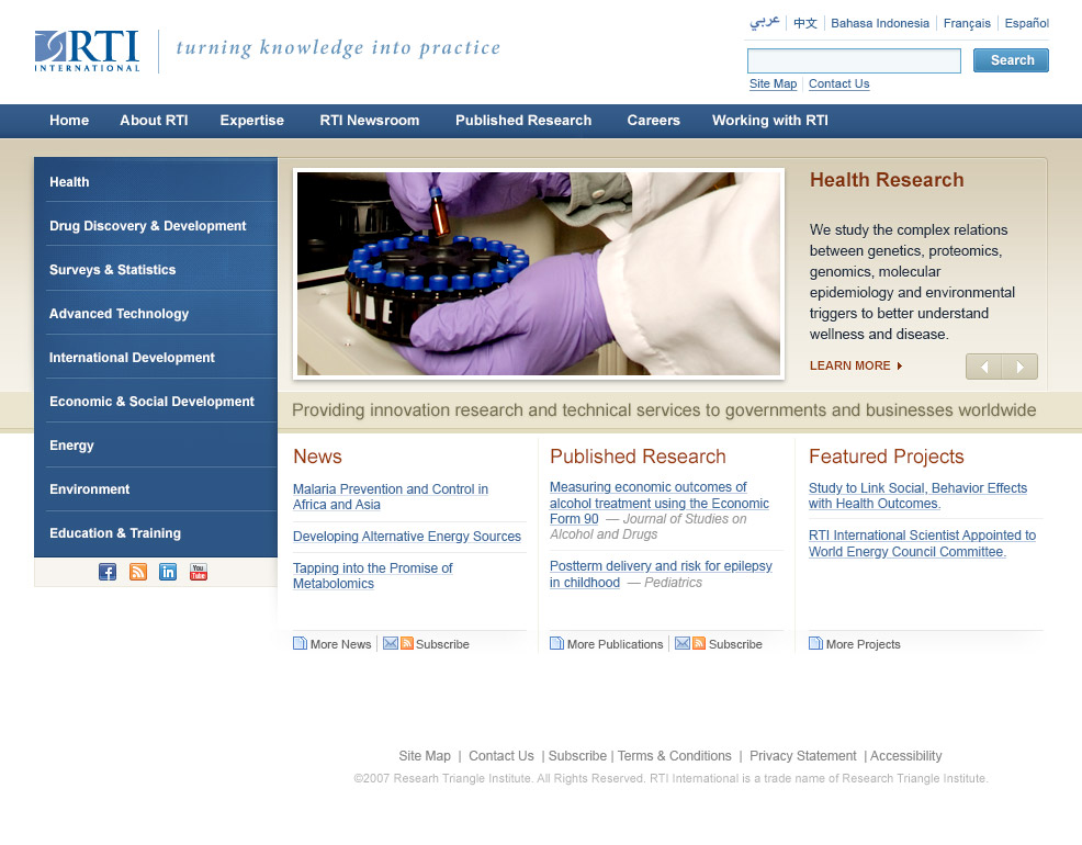 RTI Homepage